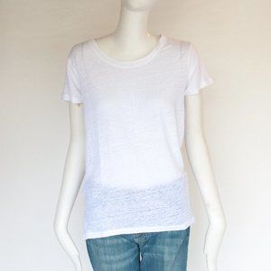Gap White Linen Tee Size Medium NWT